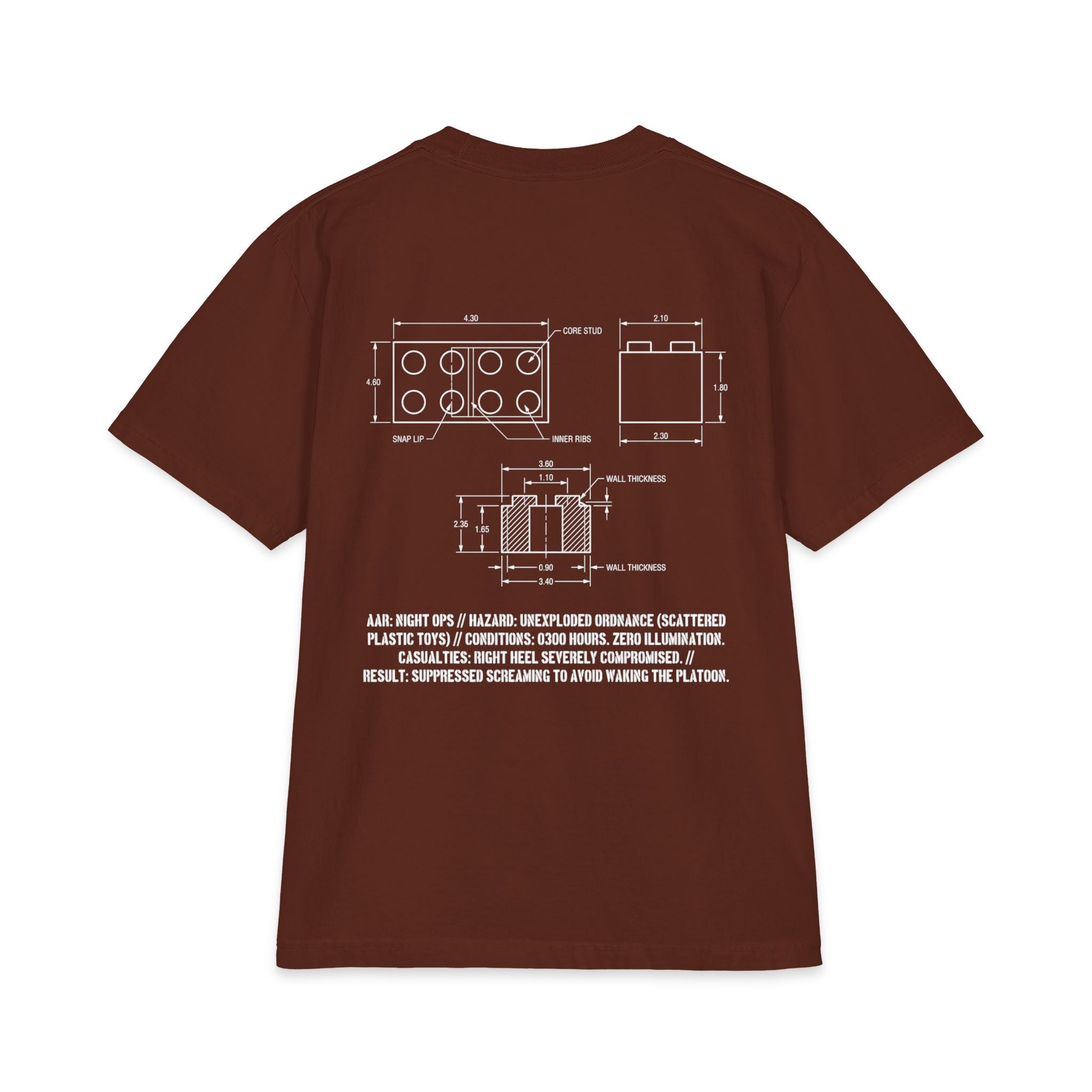 UXO Detected Technical Blueprint Tee