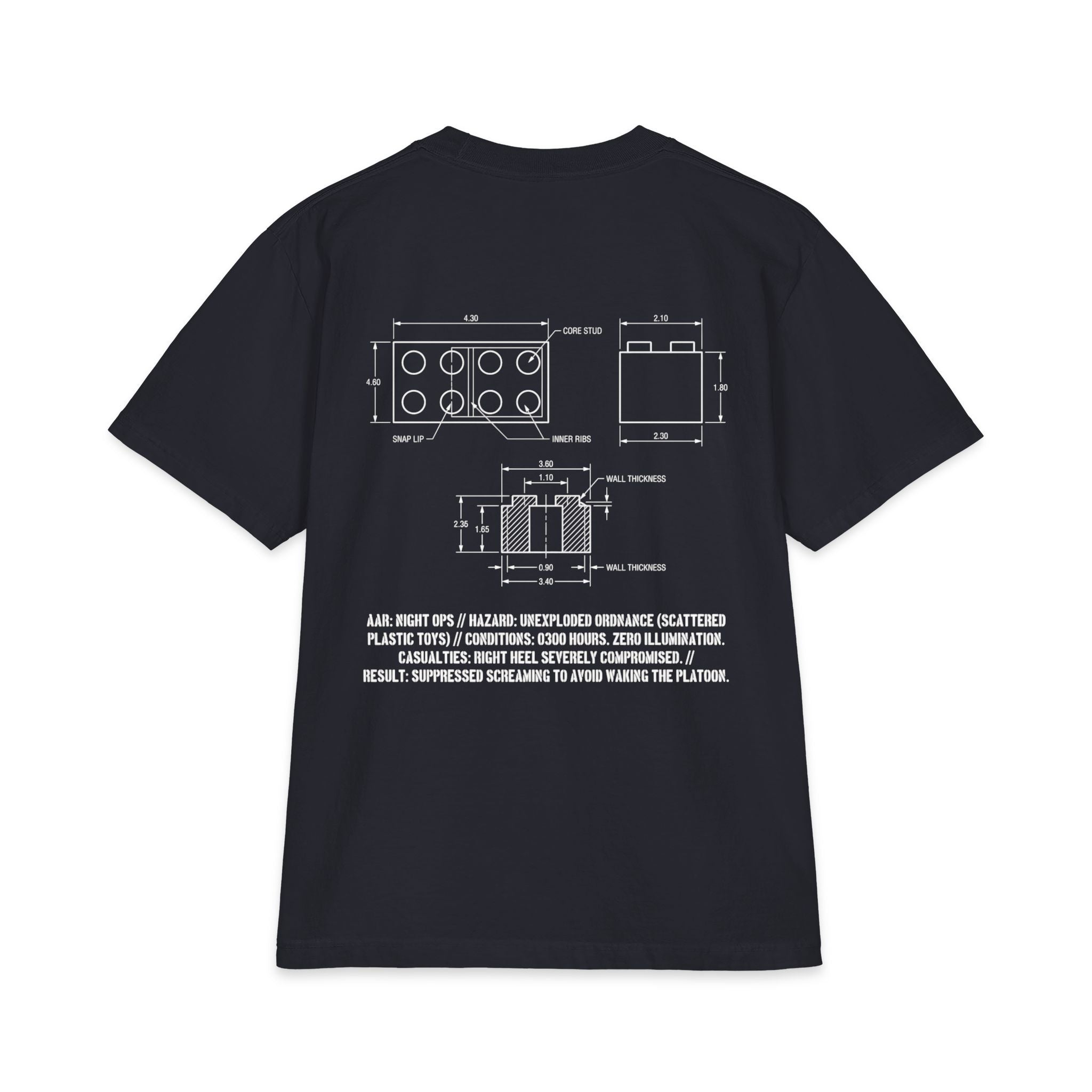 UXO Detected Technical Blueprint Tee