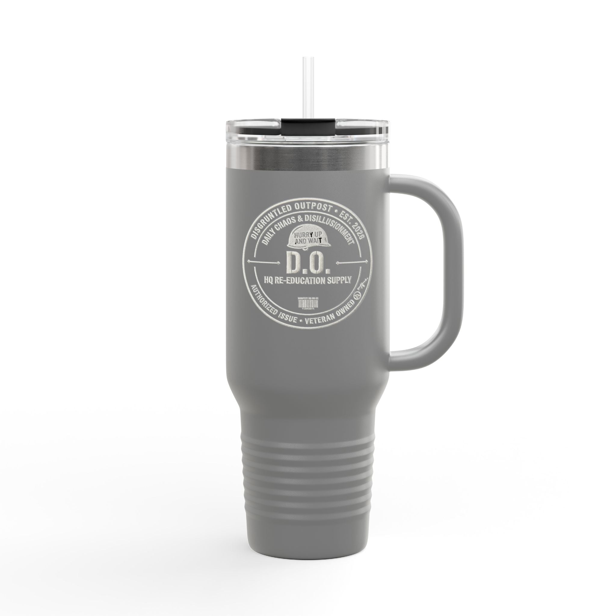 40oz Insulated Travel Mug — D.O. Outdoor Supply Tumbler with Handle