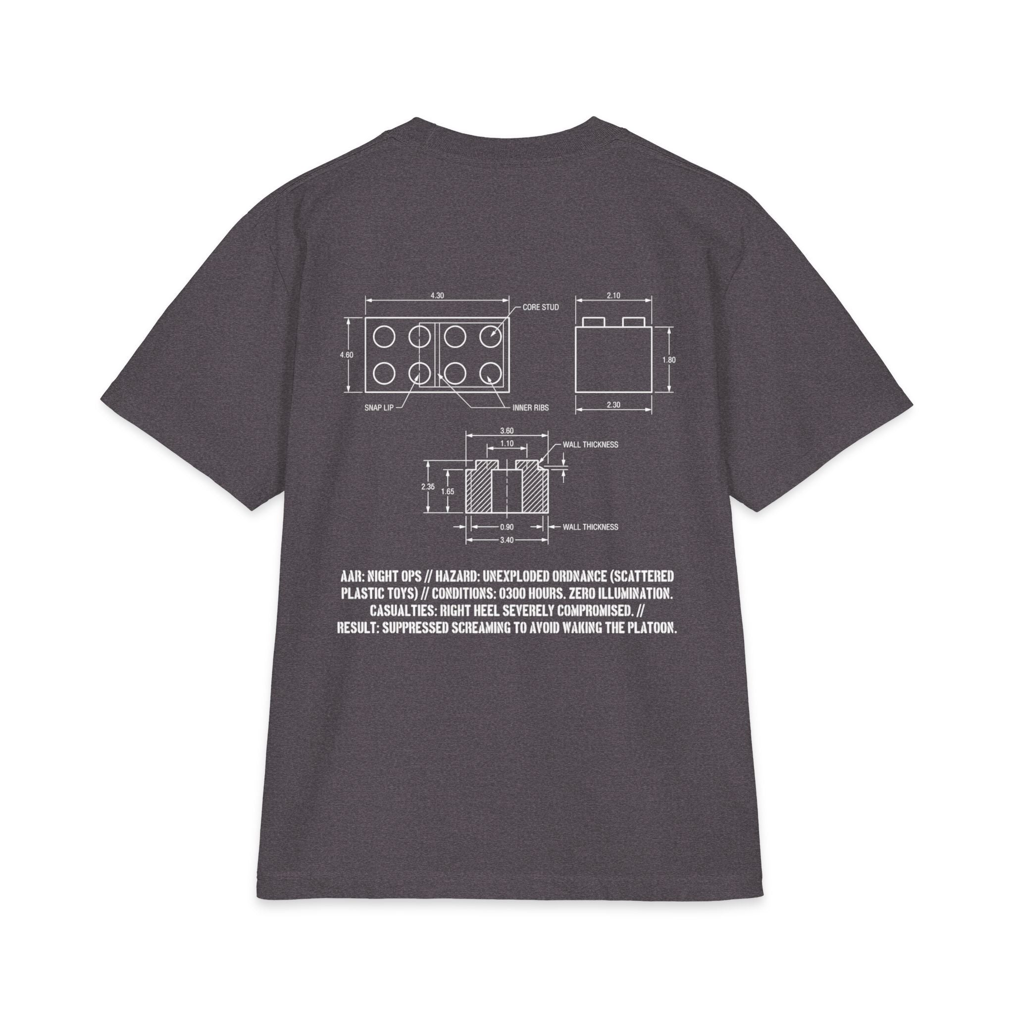 UXO Detected Technical Blueprint Tee